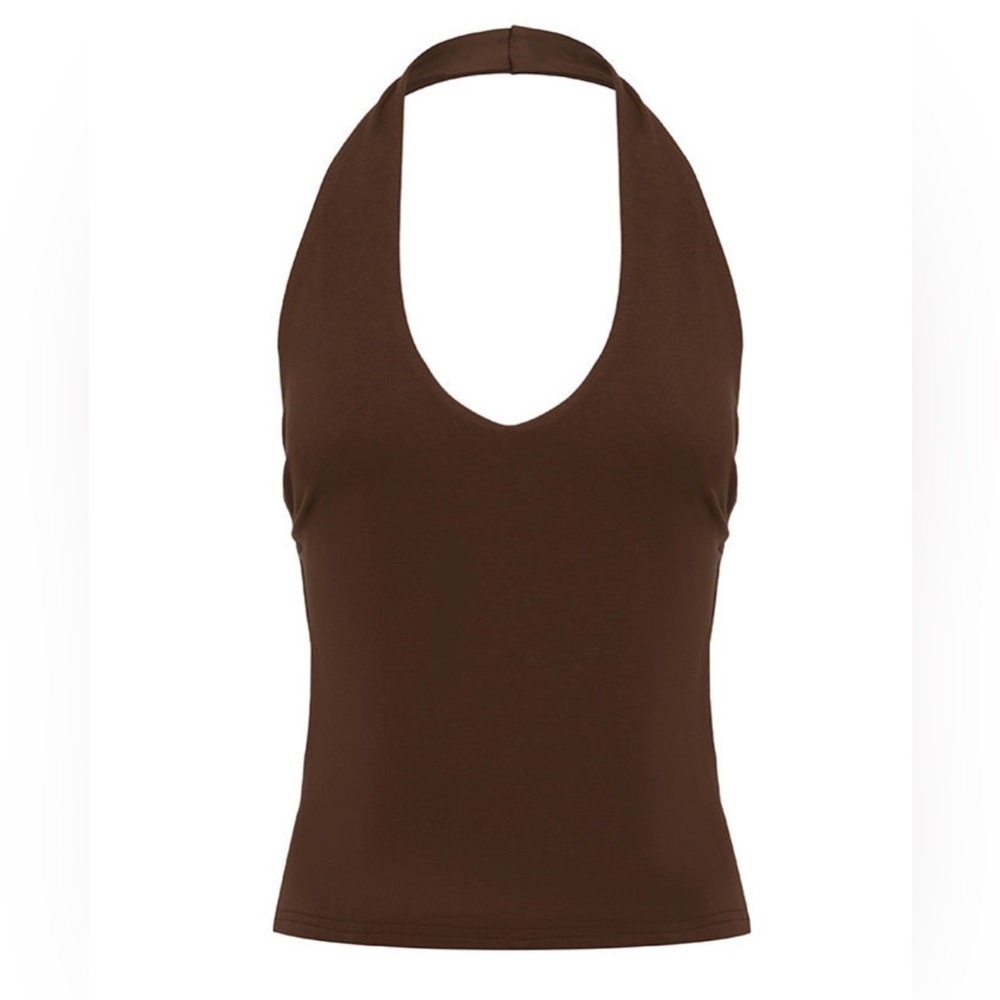 NEW V Neck Halter Top - Picture 4 of 9